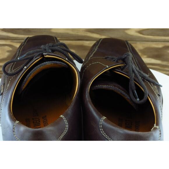 Mephisto‎ Shoes Sz 10 M Square Toe Brown Derby Oxfords Leather Men - Picture 6 of 9